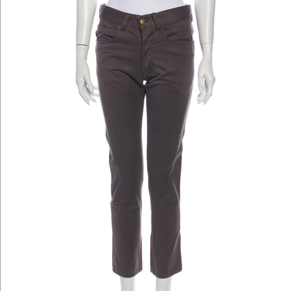 NEW Gray Denim Pants Laurence Doligé $274 Size 0